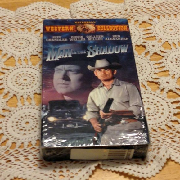 Collectible VHS, Man in the Shadow - Orson Welles and Jeff Chandler Western - Picture 1 of 6